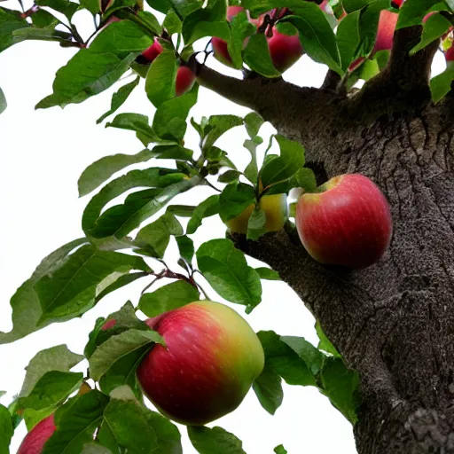 Image similar to apples growing on trees