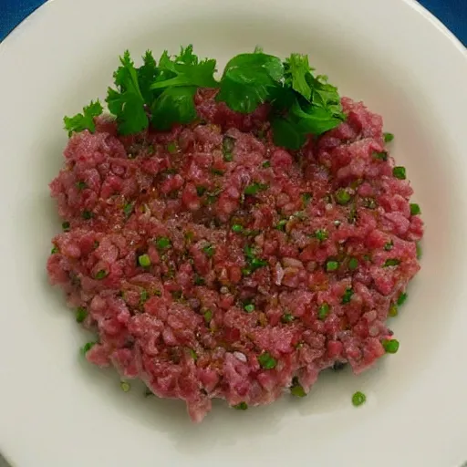 Prompt: a great new twitter avatar for me : porktartare