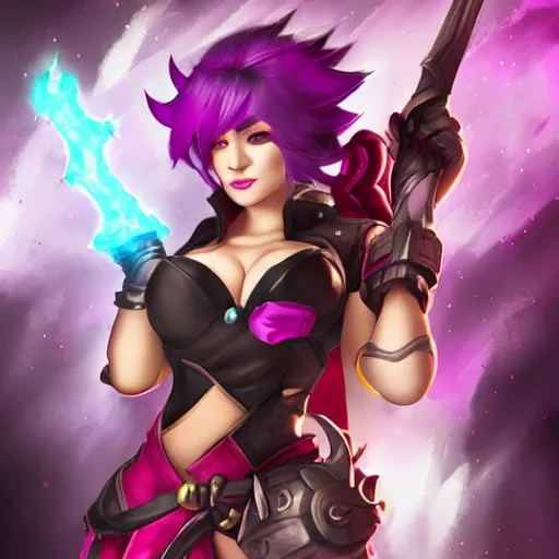 Prompt: vi from series arcane, league of legends