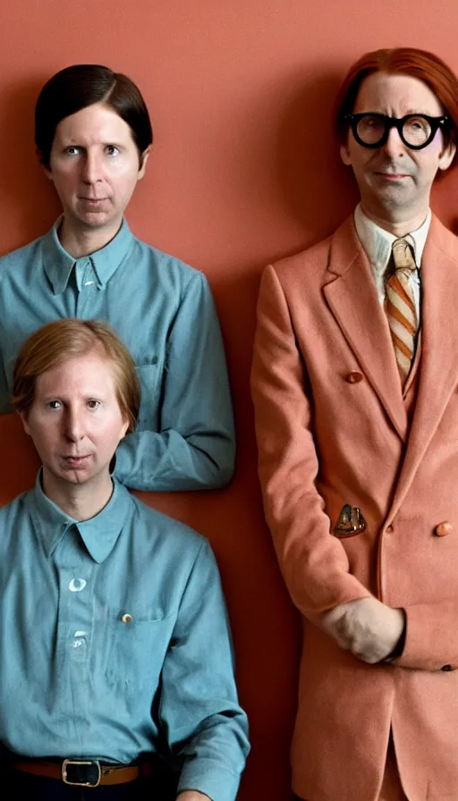 Image similar to the two complementary forces that make up all aspects and phenomena of life, by Wes Anderson,