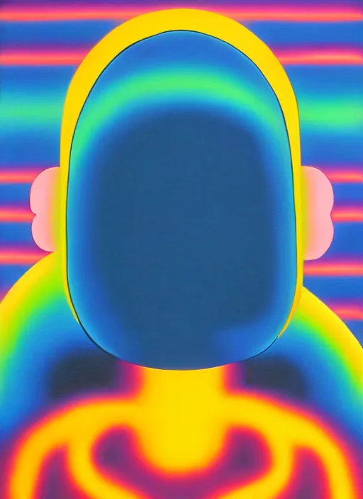 Image similar to person wearing a balaclava by shusei nagaoka, kaws, david rudnick, airbrush on canvas, pastell colours, cell shaded, 8 k