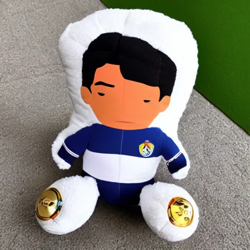 Prompt: Cristiano Ronaldo plushie toy