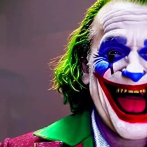 Image similar to film still of Robin Williams as joker in the new Joker movie
