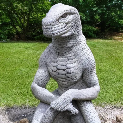 Image similar to stone statue of a snake, realistic, detailed