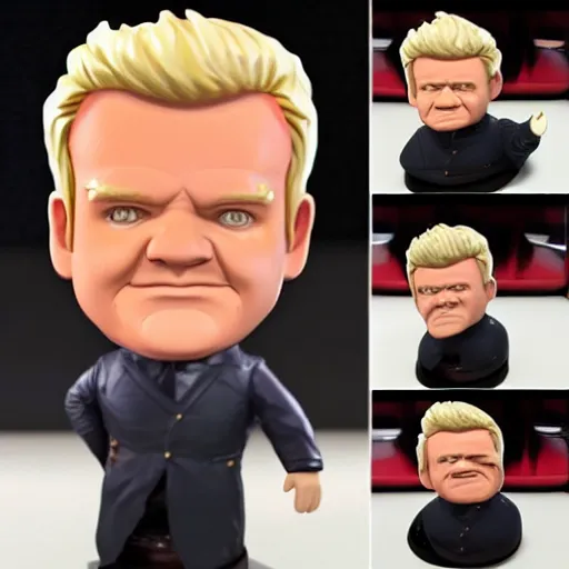 Prompt: bobble head of Gordon Ramsay