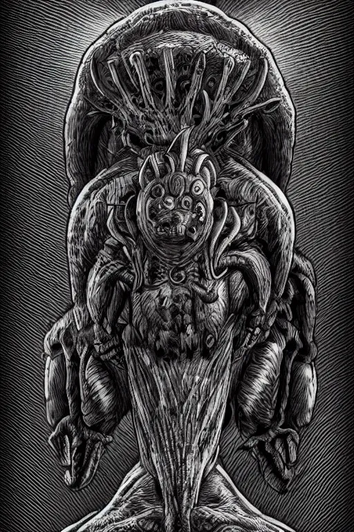 Prompt: mole humanoid figure monster, symmetrical, highly detailed, digital art, sharp focus, trending on art station, kentaro miura manga art style