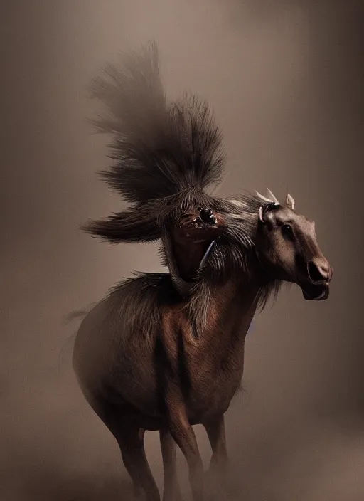 Prompt: a Photorealistic dramatic hyper realistic render of a glamorous Mexican Nahual smoke animal by Ken Brower and Deborah Ory, Lois Greenfield, Beautiful dynamic dramatic dark moody lighting, volumetric, shadows, cinematic atmosphere, Octane render, 8K