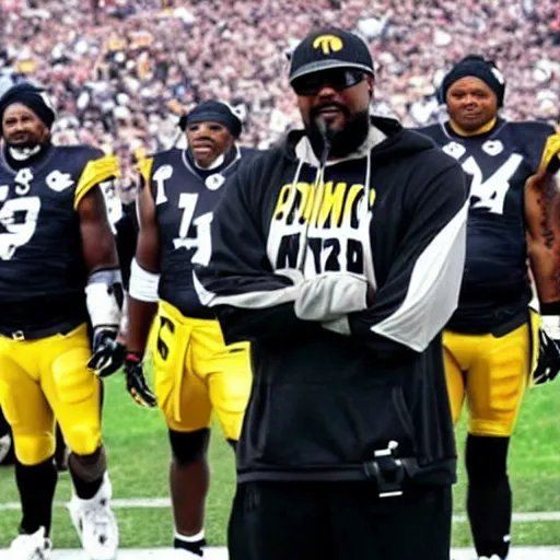 Prompt: Coach Tomlin leading a revolutionary army that will conquer the world