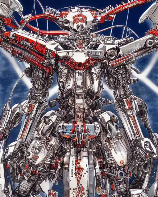 Image similar to mecha by ayami kojima, hd, hyper detailed, 4 k