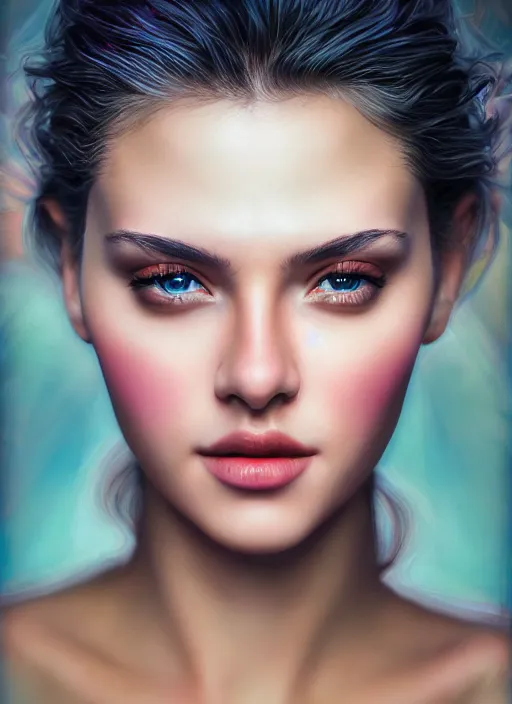 Prompt: photo of a gorgeous young woman in the style of stefan kostic and david la chapelle, realistic, sharp focus, sexy, 8 k high definition, 3 5 mm film photography, photo realistic, insanely detailed, intricate, elegant, art by stanley lau and artgerm