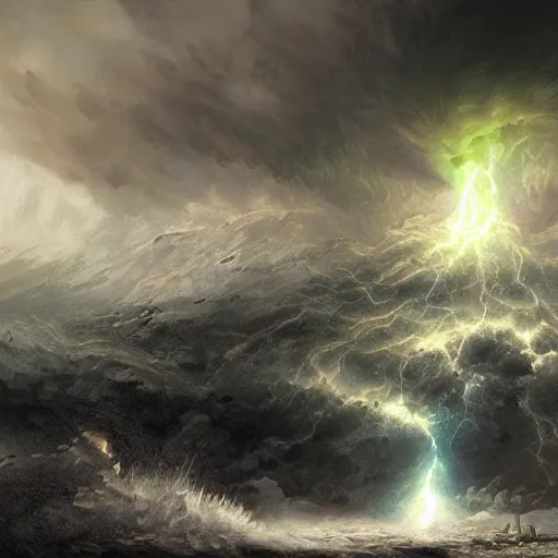 Image similar to explosive storm, fantasy art, concept art, ultra detail