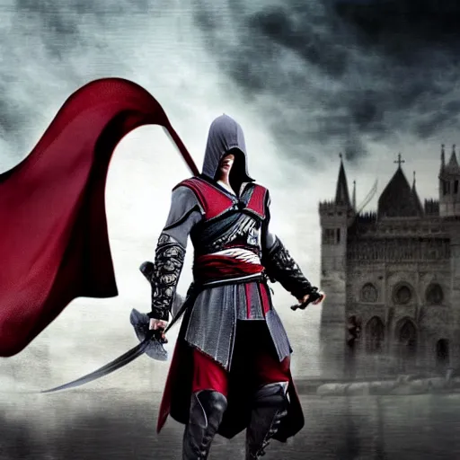 Prompt: Ezio Auditore da Firenze in the 21st century