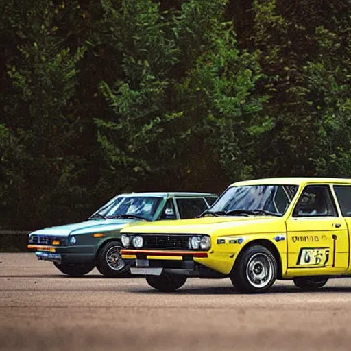 Prompt: “2023 datsun 510 rally”