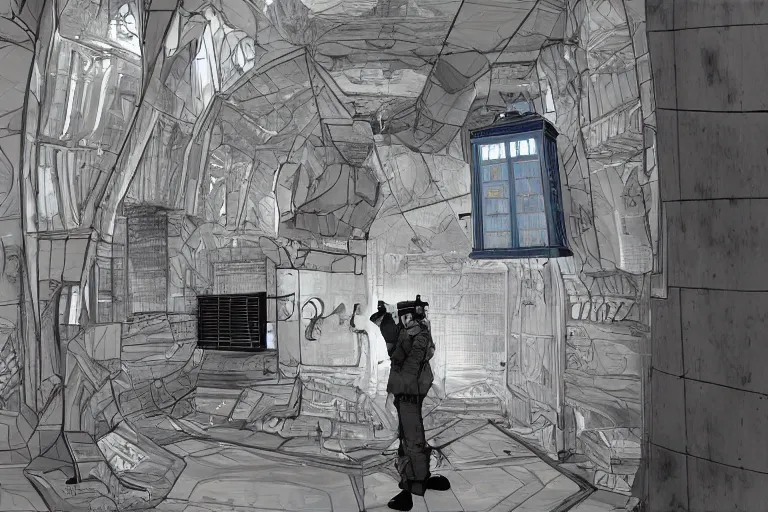 Image similar to tardis in half life alyx