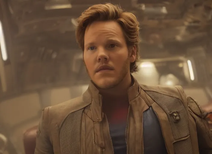 Image similar to a very high resolution image from a new movie, starlord. in a room full of 9 0's, directed by wes anderson