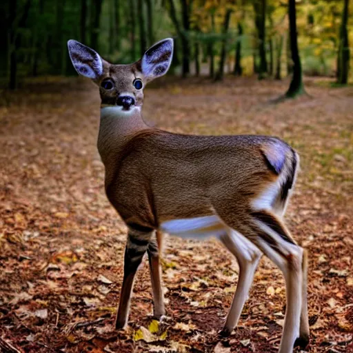 Image similar to a deer - cat - hybrid, animal photography