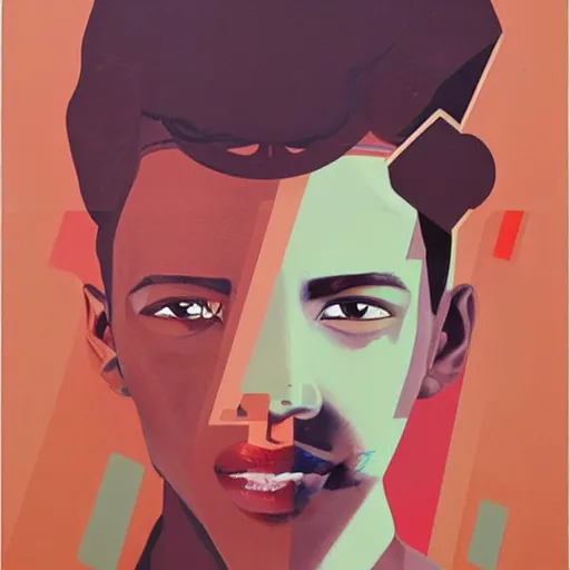 Prompt: George Floyd Painting by Sachin Teng, asymmetrical, Organic Painting , Matte Painting, geometric shapes, hard edges, graffiti, street art,:2 by Sachin Teng:4