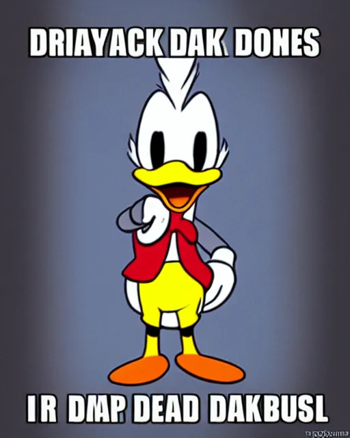Image similar to donald duck as dark souls boss