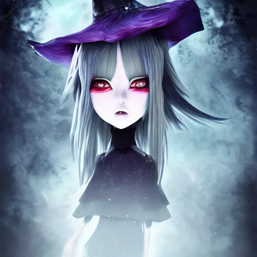 Beautiful Anime Witch Graphic · Creative Fabrica