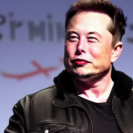 Image similar to midlife crisis Elon Musk