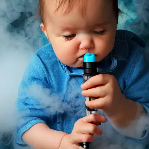 Image similar to baby vaping