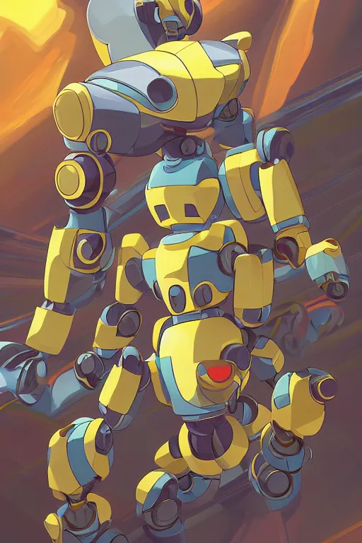 Image similar to metabots medabots medarotto medarot robot minimalist comics, behance hd by jesper ejsing, by rhads, makoto shinkai and lois van baarle, ilya kuvshinov, rossdraws global illumination ray tracing hdr radiating a glowing aura