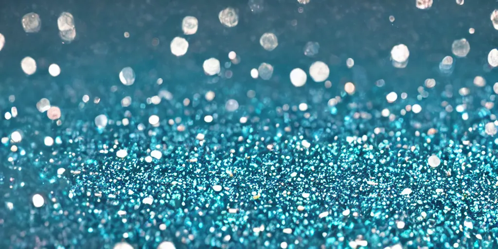 Image similar to millions of particles floating in water, glitter, insanely high resolution, high fidelity, 8 k, shallow depth of field