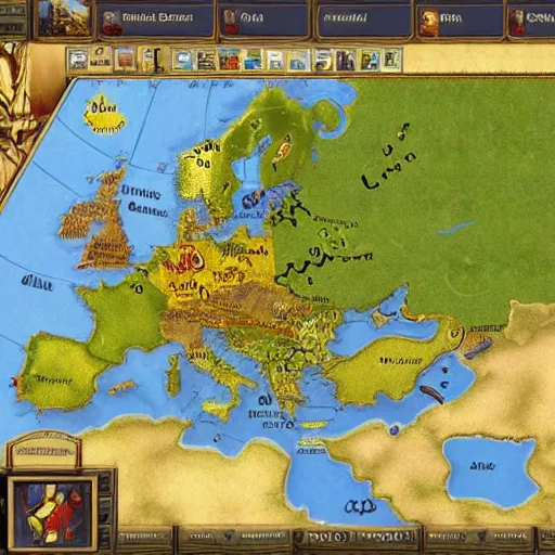 Image similar to Sid Meier's Civilization Europe map