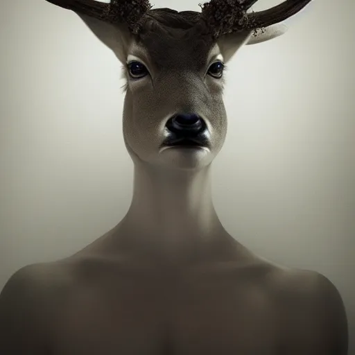 deer with human body, scary, dramatic lighting, | Stable Diffusion ...