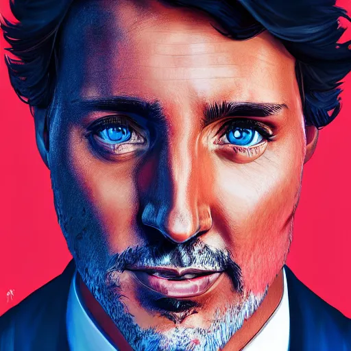 Image similar to portrait justin trudeau blackface!, sci - fi and fantasy, intricate highly detailed digital painting, artstation, concept art, smooth and sharp focus, illustration, art by tan zi and ayanamikodon and alphonse mucha and wlop