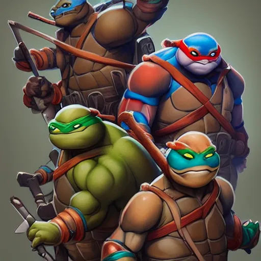 Image similar to hero world teenage mutant ninja turtles, behance hd by jesper ejsing, by rhads, makoto shinkai and lois van baarle, ilya kuvshinov, rossdraws global illumination