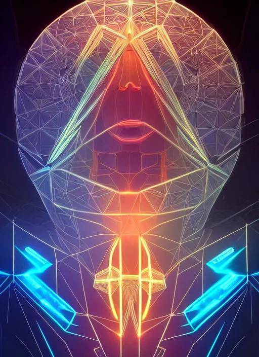 Prompt: symmetry!! holograms overlayed, tranparent 3 d graphics, water, hybrids, tech wear, scifi, glowing lights!! intricate elegant, highly detailed, digital painting, artstation, concept art, smooth, sharp focus, thin glowing wires, illustration, art by artgerm and greg rutkowski and alphonse mucha