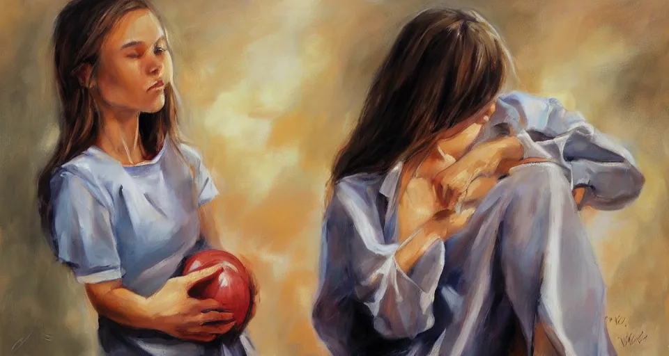 Image similar to the two complementary forces that make up all aspects and phenomena of life, by Emilia Wilk