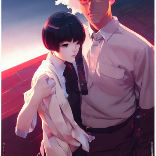 Image similar to what is the cause of the end of our reality? by wlop, ilya kuvshinov, artgerm, krenz cushart, greg rutkowski, hiroaki samura, range murata, james jean, katsuhiro otomo, erik jones