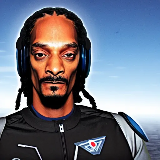 Prompt: Snoop Dog as a pilot from Star Citizen