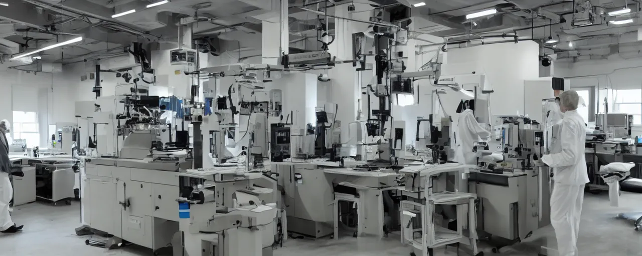 Prompt: A large machine inside a laboratory