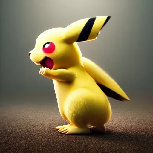 Prompt: hyperrealistic pikachu, stunning 3 d render inspired by istvan sandorfi & greg rutkowski & mike judge, perfect symmetry, dim volumetric cinematic lighting, 8 k octane comprehensive render, extremely mega hyper - detailed and lifelike attributes & atmosphere, intricate, realistic flesh texture, masterpiece, artstation, stunning,