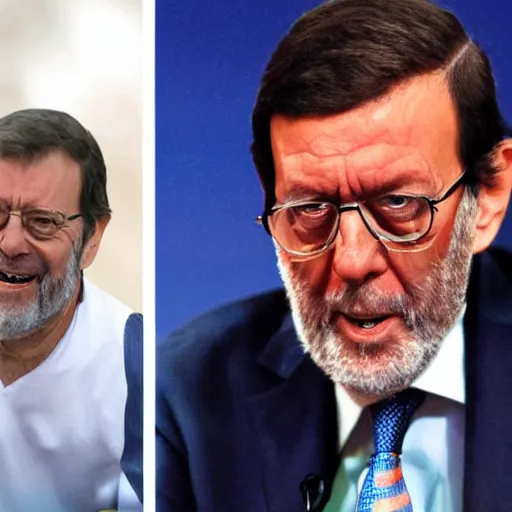 Image similar to Mariano Rajoy as Octopus from Spiderman