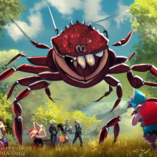 Image similar to crab monster, jrpg, photography