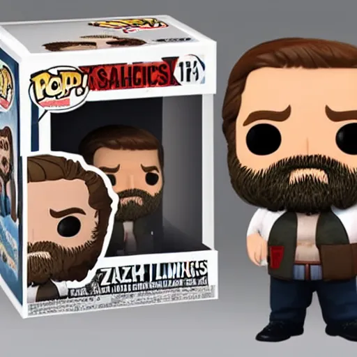 Prompt: zach galifianakis funko pop