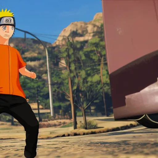 Prompt: Naruto in GTA V