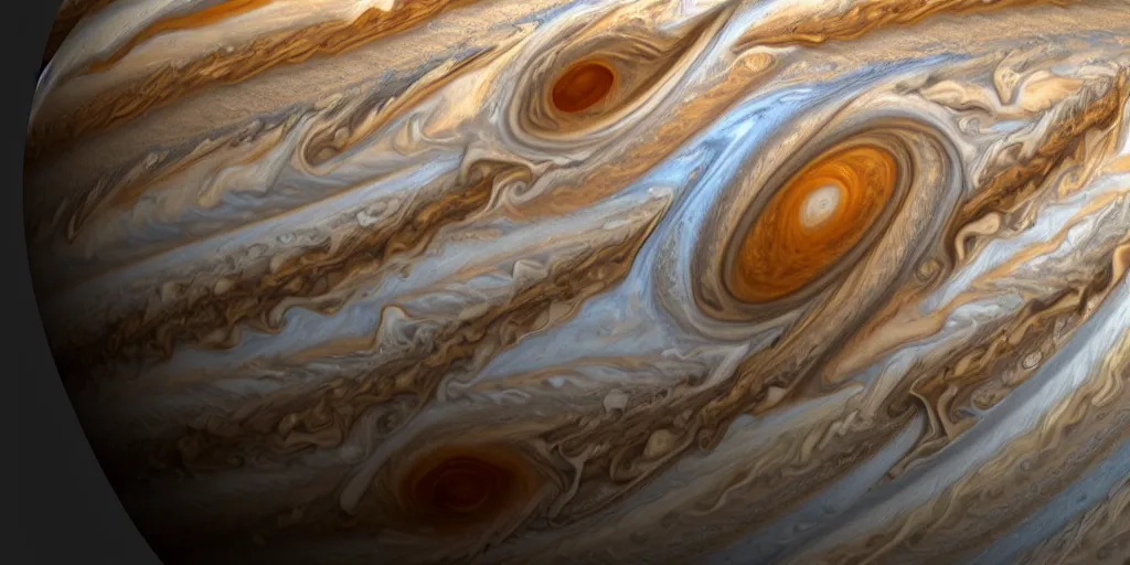 Image similar to Jupiter render, super realistic