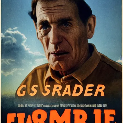 Image similar to a movie poster for the film ernest does a genocide