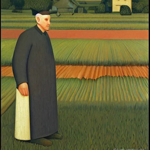 Prompt: by grant wood