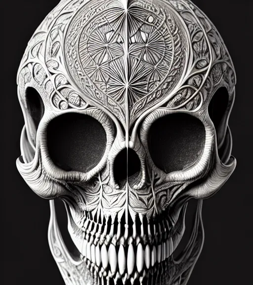 Image similar to art forms of nature by ernst haeckel, memento mori by arthur rackham, ornate antique porcelain beautiful skull mask, ultrasharp, photorealistic, hyperdetailed, octane render, polished, art nouveau, neo - gothic, gothic, intricate ornamental organic filigree, art nouveau botanicals, art forms of nature by ernst haeckel, horizontal symmetry, symbolist, visionary