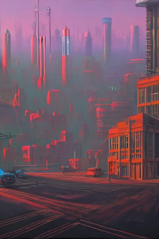 Prompt: downtown london in a redwood solar punk vision, oil on canvas by klaus burgle, simon stalenhag, ultra - realistic 3 d depth shading