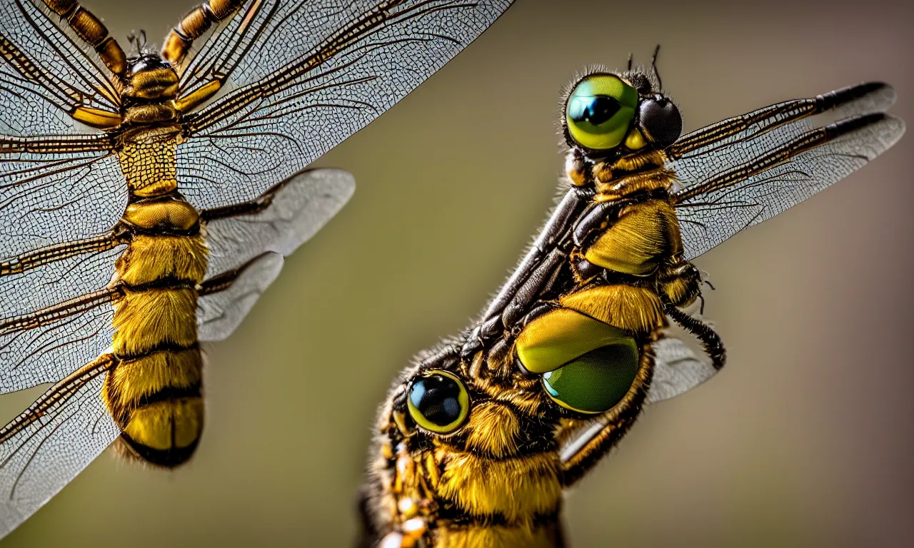 Prompt: extreme close up on a one dragonfly wing. no dragonfly. photorealistic. intricate details. 3 0 0 mm photograph. natural lighting. action shot. absolute focus. masterpiece.