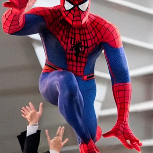 Image similar to Joe biden as spiderman