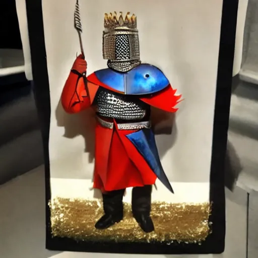 Image similar to donald trump as a knight