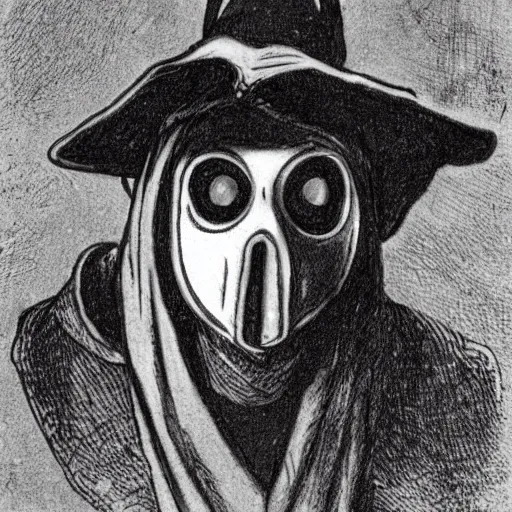 Prompt: plague doctor by charles dana gibson